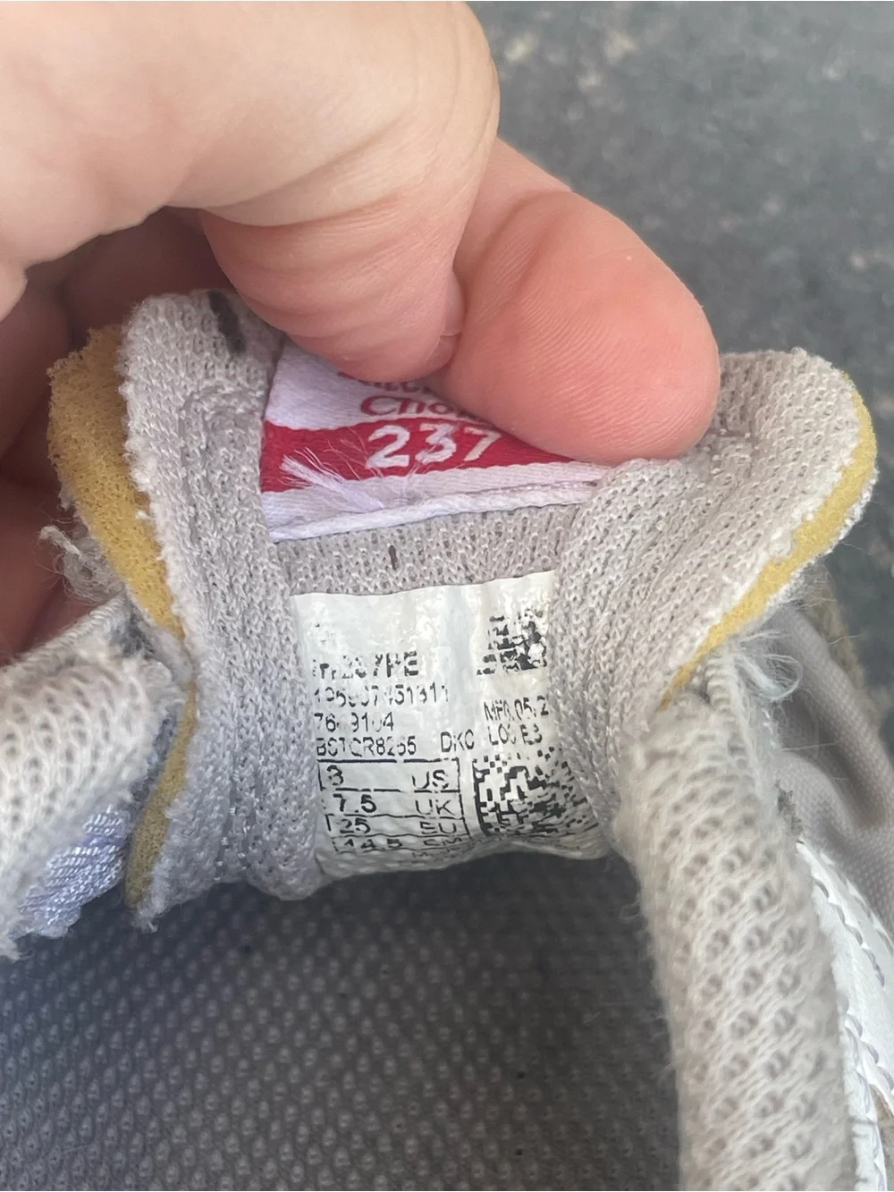 New Balance Kids Sneakers in Gray and White